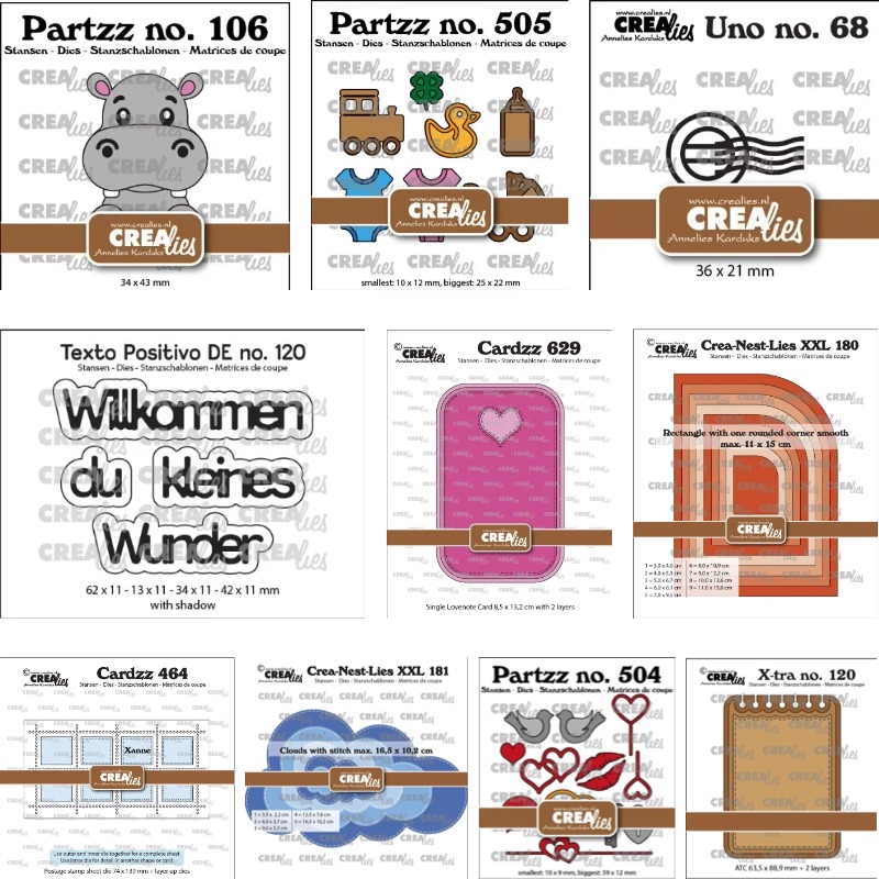 Baby Food Bag - Wykrojniki do scrapbookingu: chmurka, kwadrat, dekoracja