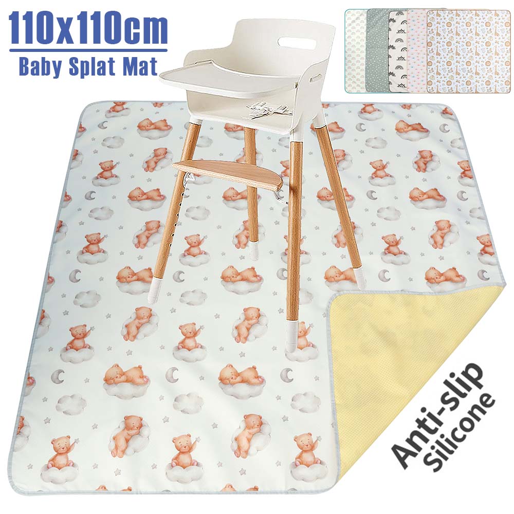 Highchair Splash Mat - Mata antypoślizgowa dla niemowląt Wodoodporna mata
