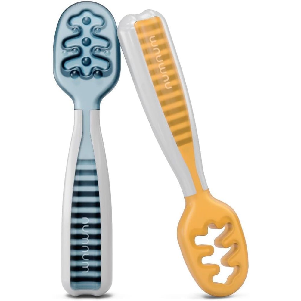 Self Feed Spoon - Zestaw do karmienia niemowląt, silikonowe łyżeczki