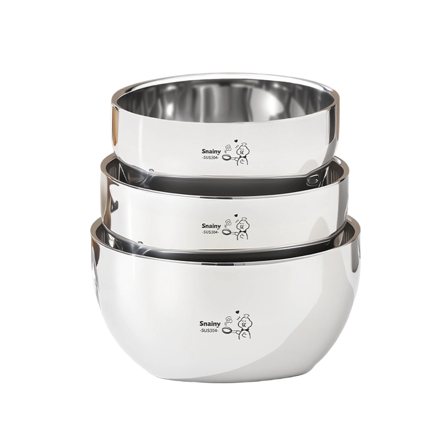 Baby Food Bowl - Pojemność 330ml/400ml/530ml, miska ze stali nierdzewnej