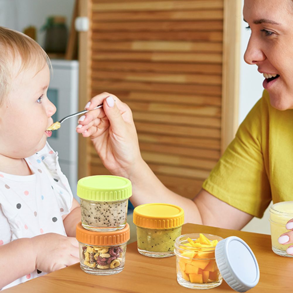 Baby Food Glass Jars - 6 szt. Wielofunkcyjne szklane słoiki na