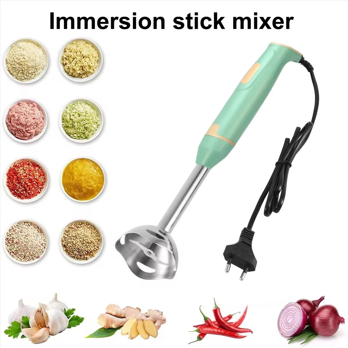 Baby Food Hand Blender - Elektryczny blender ręczny z funkcją zanurzenia
