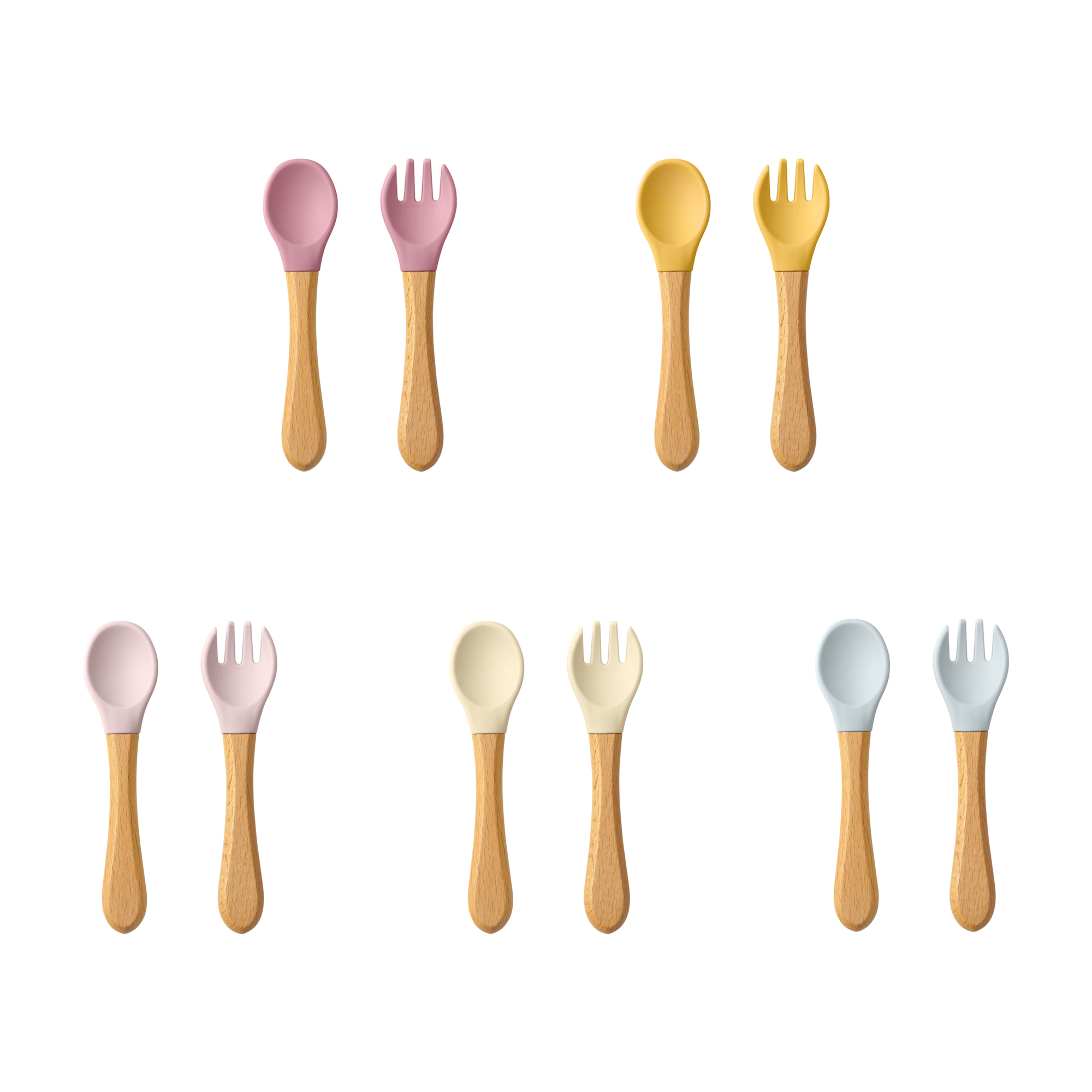 Baby Food Guide - 2 szt. Łyżki do nauki dla