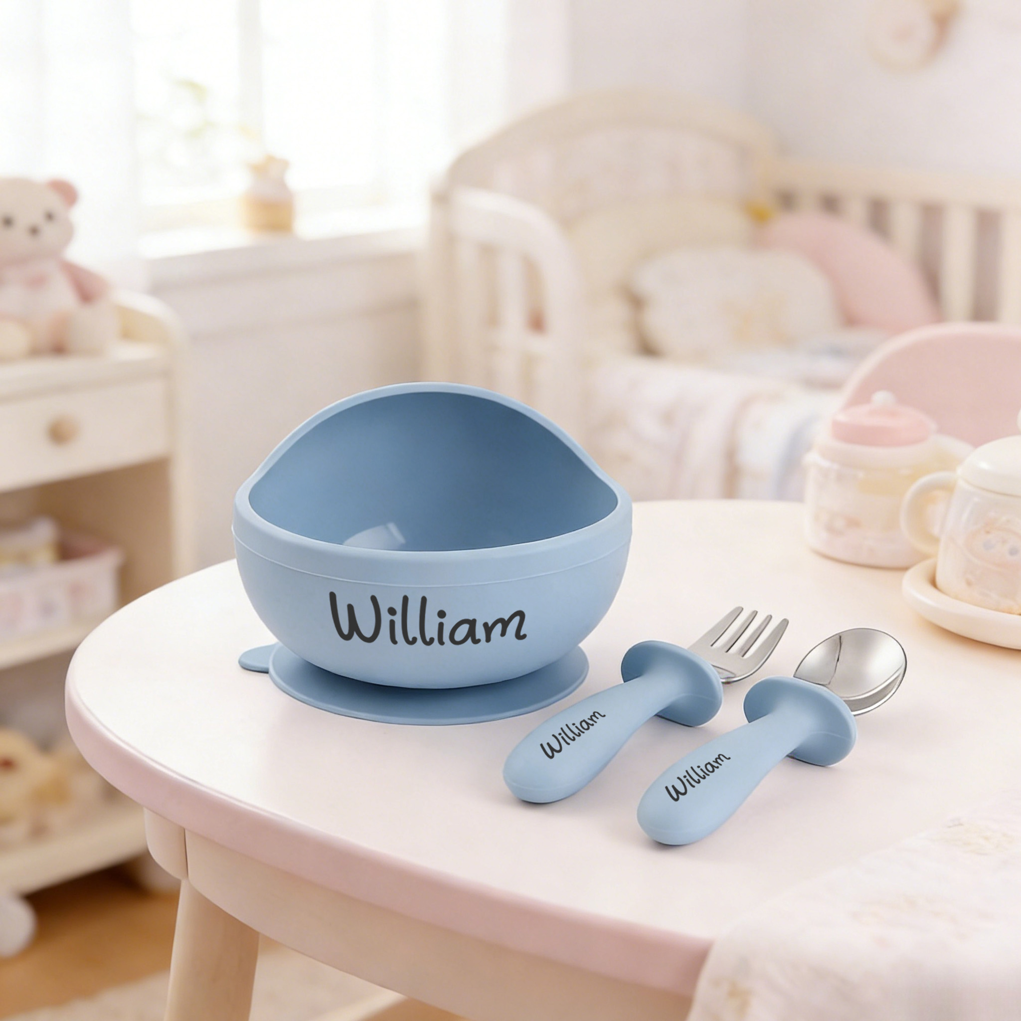 Personalizowana silikonowa mis – Self Feed Spoon recenzja i cena