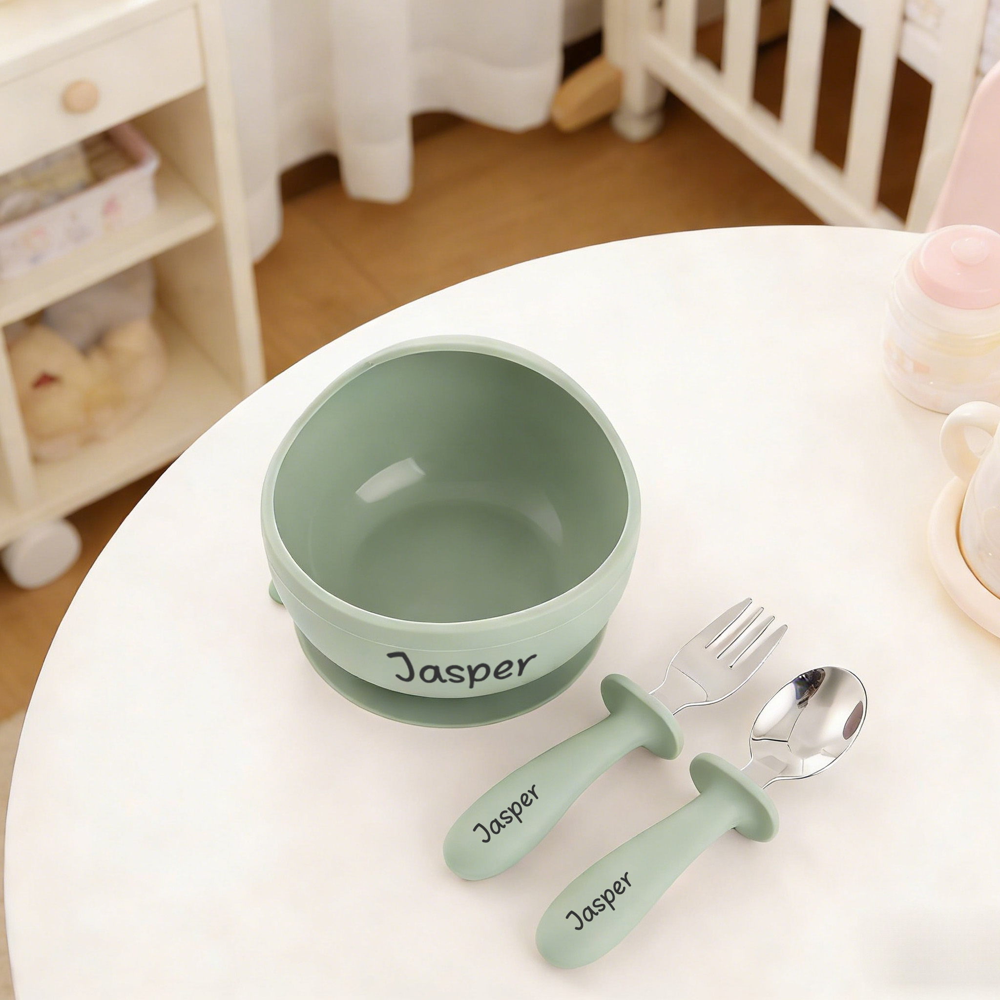 Personalizowana silikonowa mis – Self Feed Spoon recenzja i cena