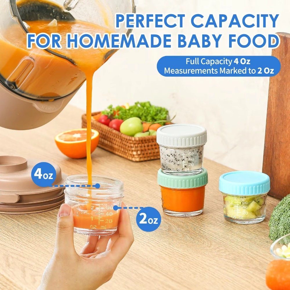 6 szt. Szklane słoiki na żywno – Baby Food Glass Jars recenzja i cena