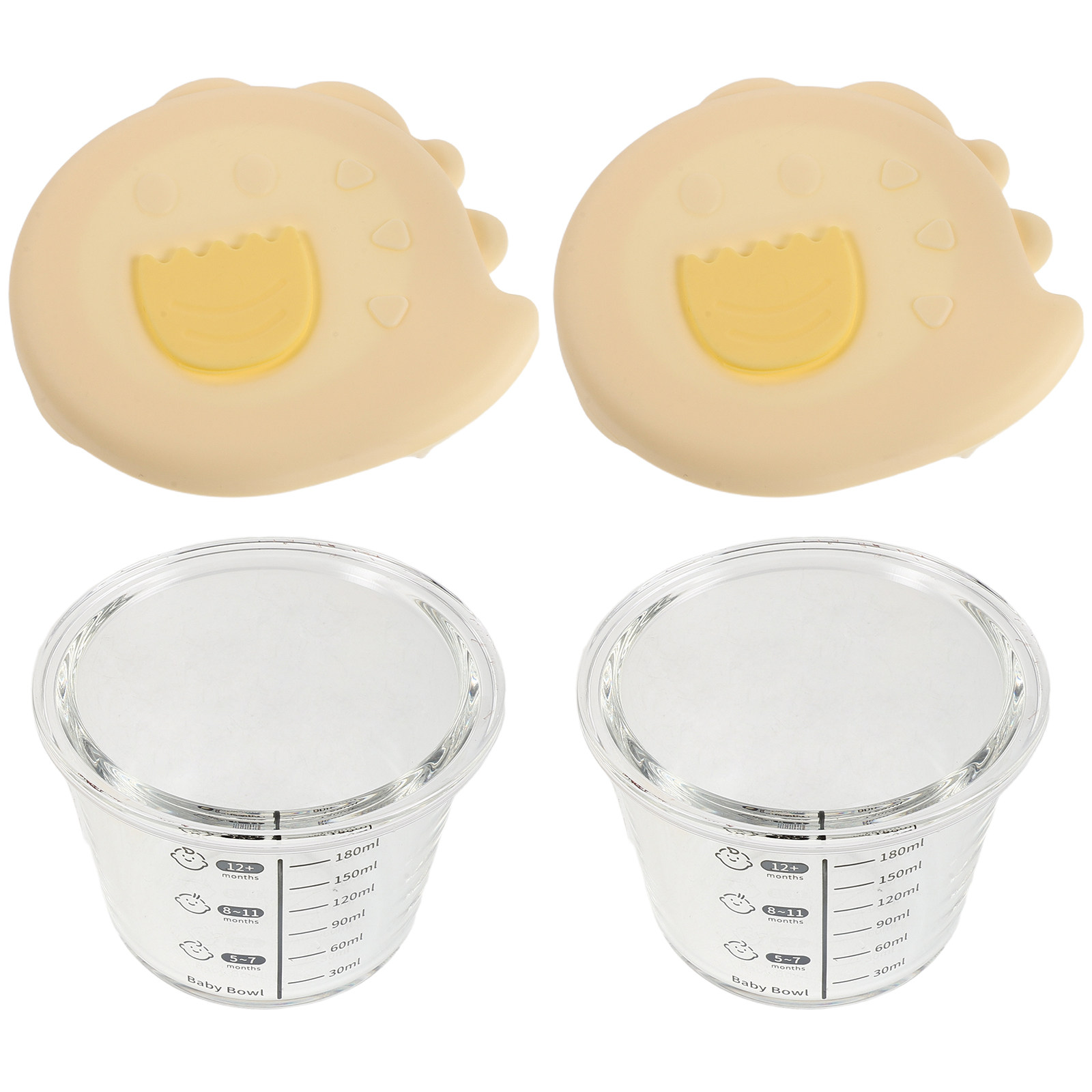 2 sztuki szklanych pojemników  – Baby Food Glass Jars recenzja i cena