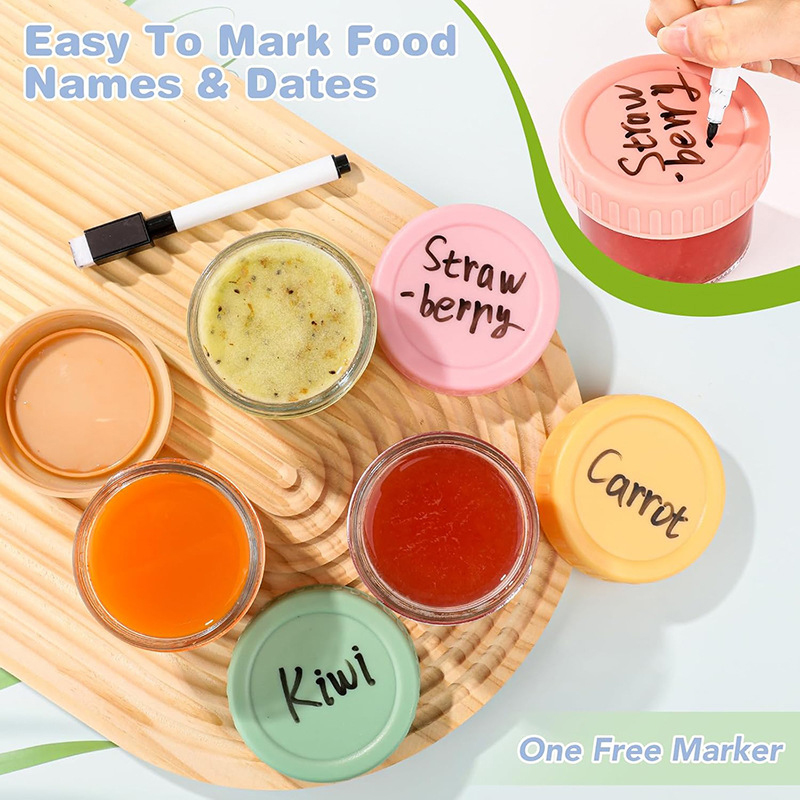 120ml 6 szt. Szklane słoiki na – Baby Food Glass Jars recenzja i cena