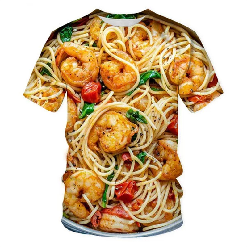 Fried Chicken Pasta Graphic T- – Baby Food With Chicken recenzja i cena