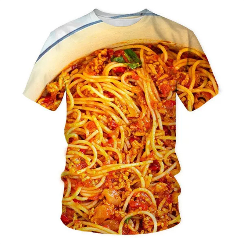 Fried Chicken Pasta Graphic T- – Baby Food With Chicken recenzja i cena